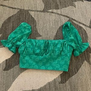 Revolve / Privacy Please green crop top